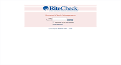 Desktop Screenshot of bcm.ritecheck.com